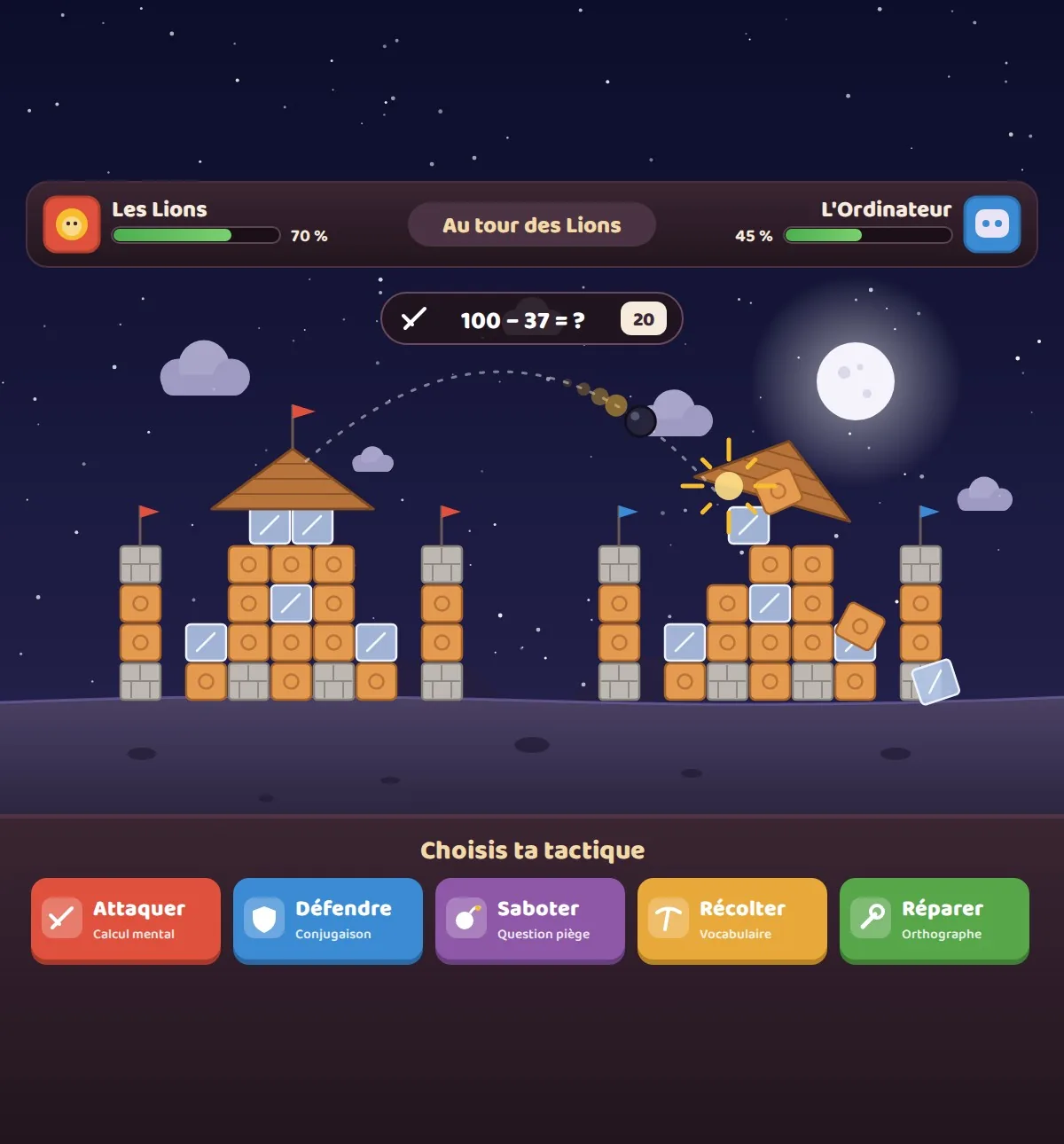 Citadel, jeu de révision en classe en deux équipes — L'Arène des Savoirs